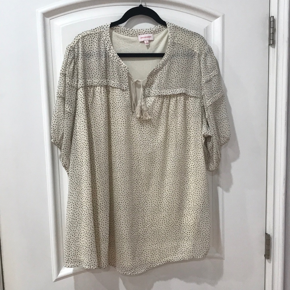 Molly & Isadora chiffon top size 2X
